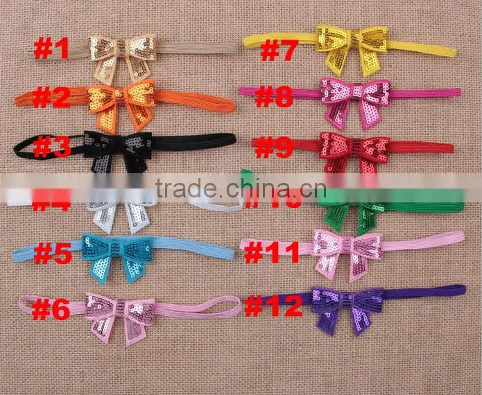 fashion baby hair accessories toddler hair bow baby headband cheap wholesale
