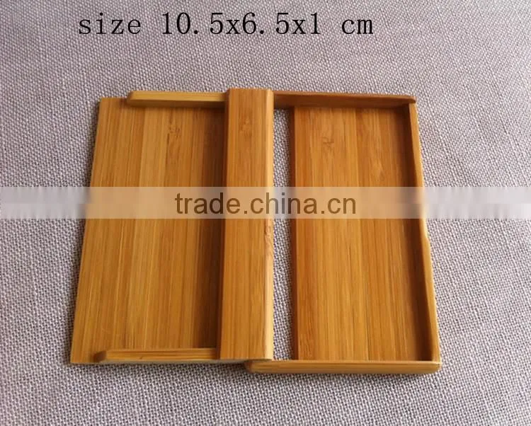 Cute useful simple bamboo business card holder/boxes