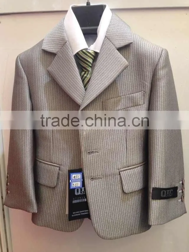 boy junior cheap formal wear 5pc set pant coat suits