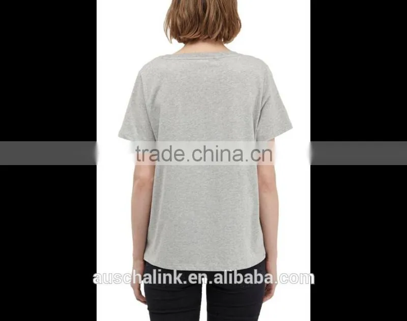 brand round collar lovely gym running t-shirts for girls