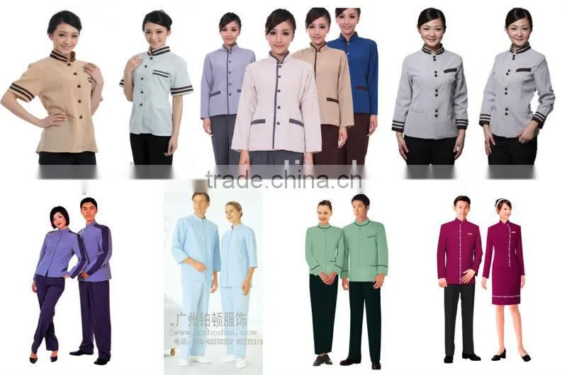 comfortable hotel uniform/hotel workwear/hotel suits