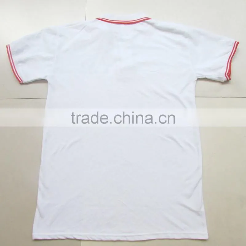 Threaded sleeve custom popular polo shirt