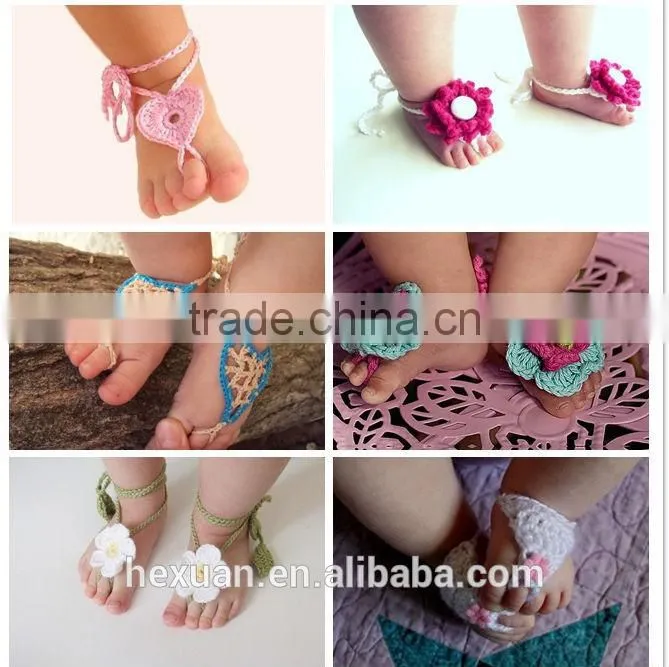 Baby Shoes Flower Design Baby PreWalker Infant Shoes Cotton Barefoot Sandals