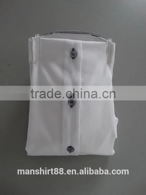 boy's special contrast collar and cuff casual shirt