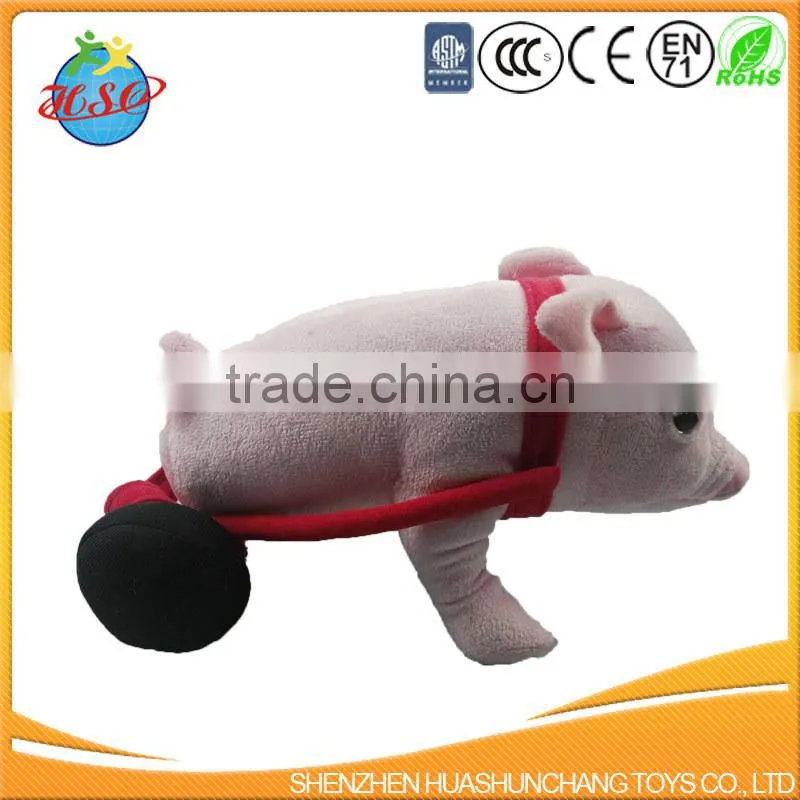 custom tough pink plush pig