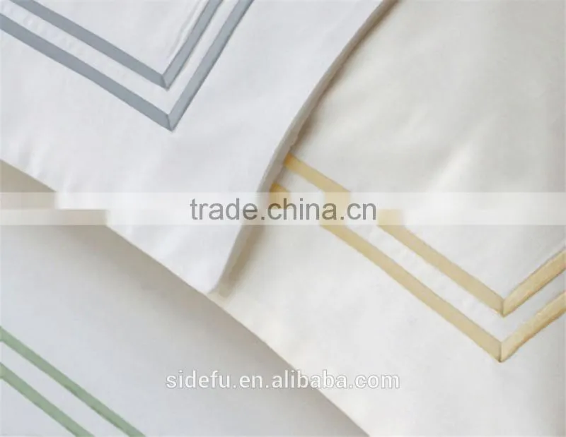 Wholesale 100% Cotton Fancy Custom Hotel Pillow Case