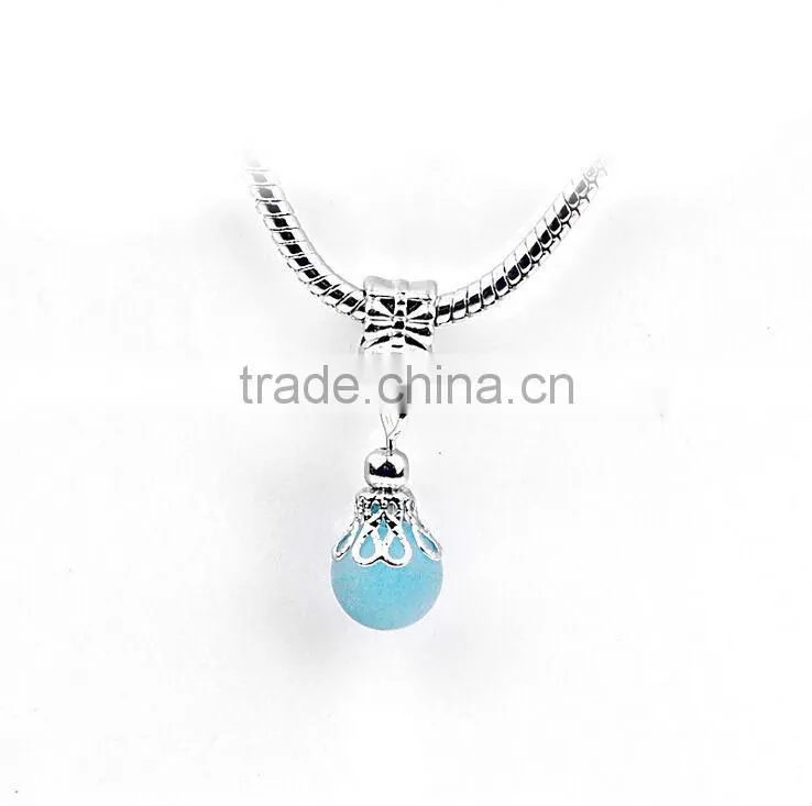 Ball Dangle Charm Crystal Bead Fits Pan Charms Bracelet