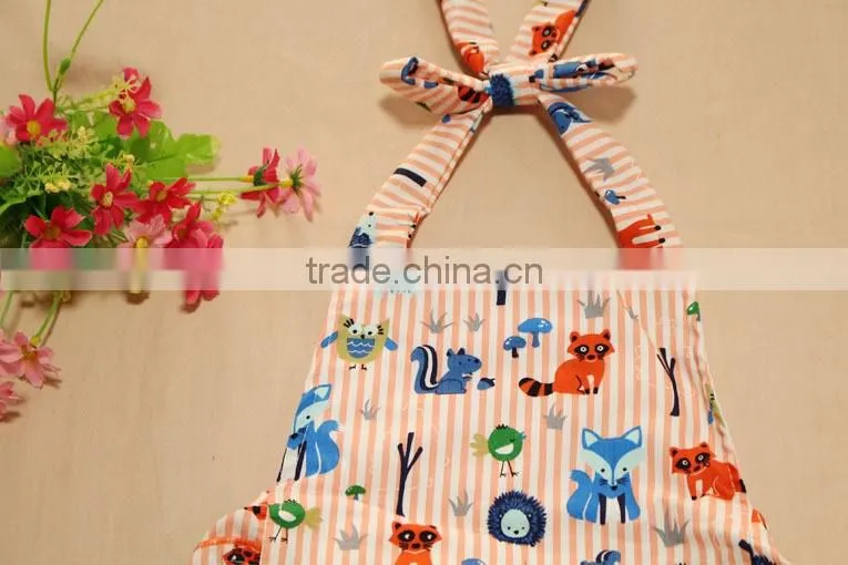 Animal Printed Toddler Ruffle Romper Dress