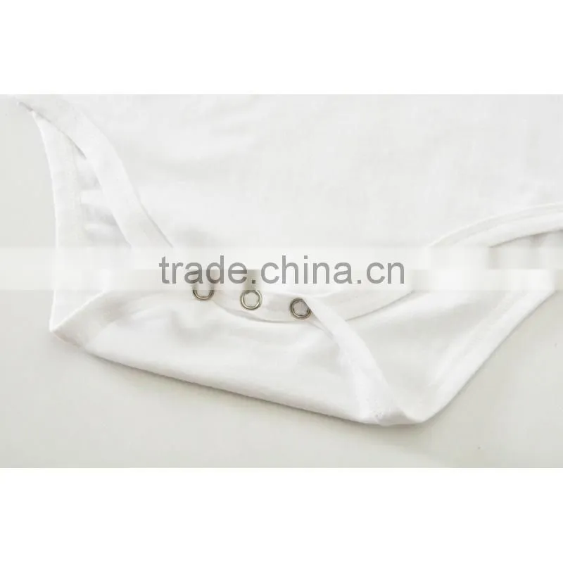 Custom White Baby Toddler Plain Romper