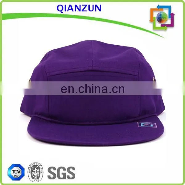 Flat Bill Cap 100% cotton 5 panel Jockey style Mens Hat