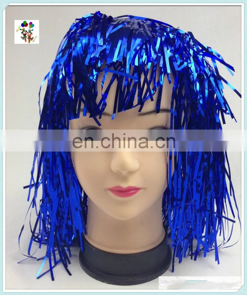 Cheap Colors Carnival Party Unisex Short Tinsel Wigs HPC-0023