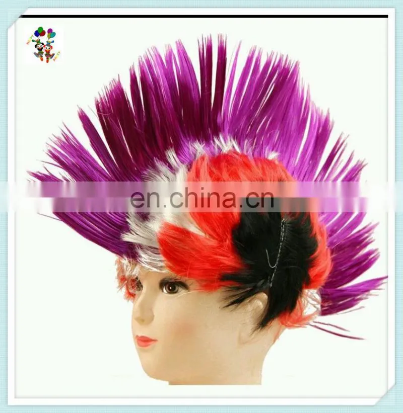 Party Mixed Colors Synthetic Punk Spike Mohawk Wigs HPC-0043