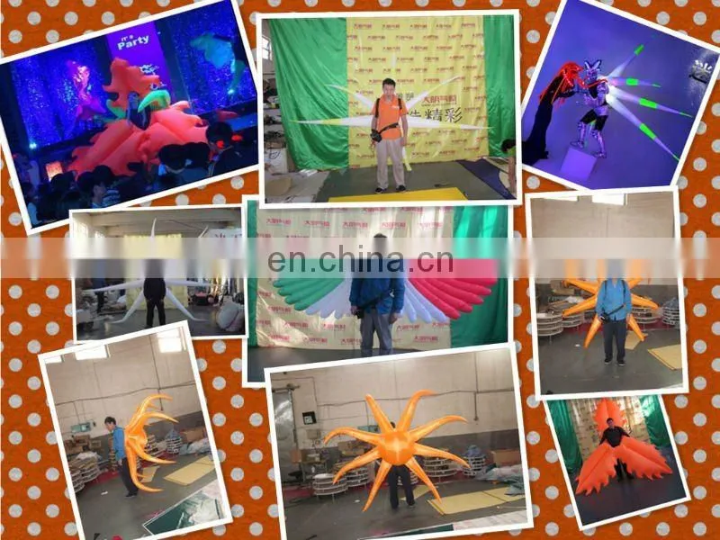 2012 hot item promotional inflatable backpack pill with led light