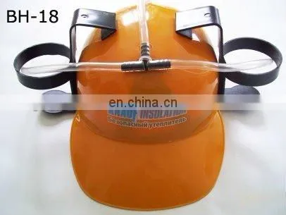 Logo beer helmet orange drinking hat