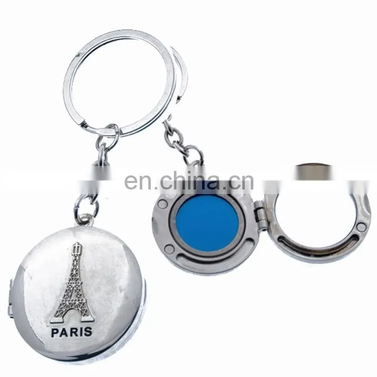 Metal multi rings keyring three ring quick release zinc alloy keychain