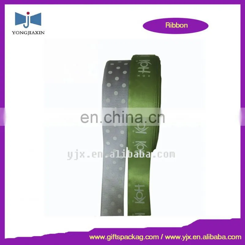 Pre Tied Printed Satin Ribbon Bow for Gift Packaging