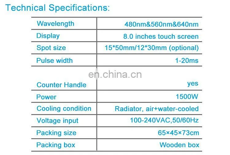 CE approved multifunctional portable elight/ipl hair removal with competitive price