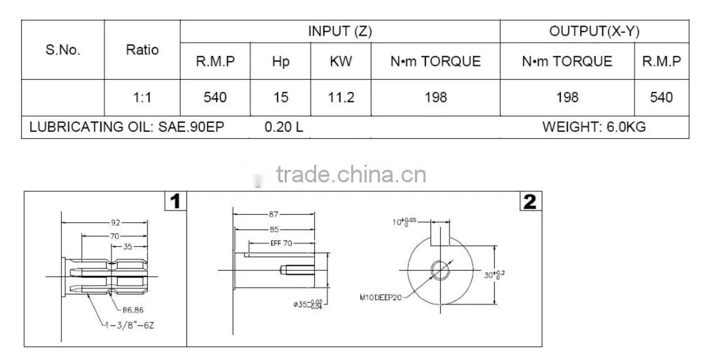 A451-1 competitive price high quality reverse gearbox