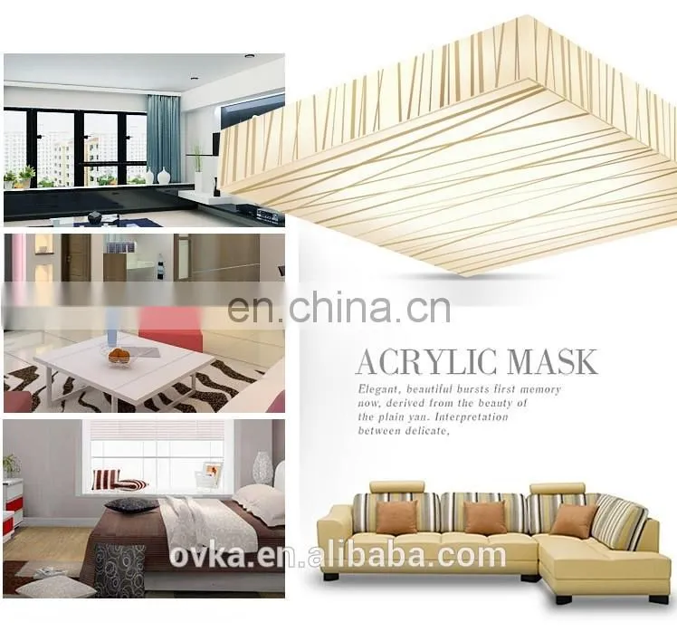 Simple square LED acrylic ceiling light for house