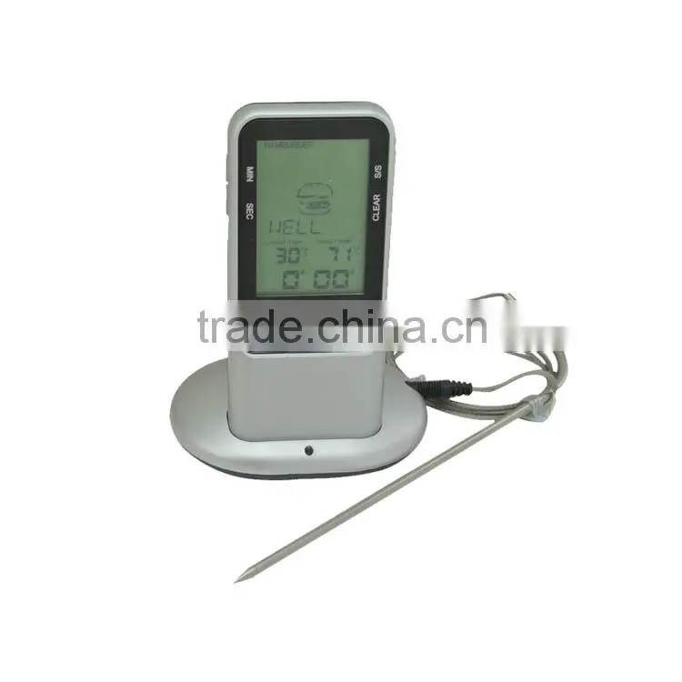 Wireless BBQ Digital Food Thermometer with Probe and Timer