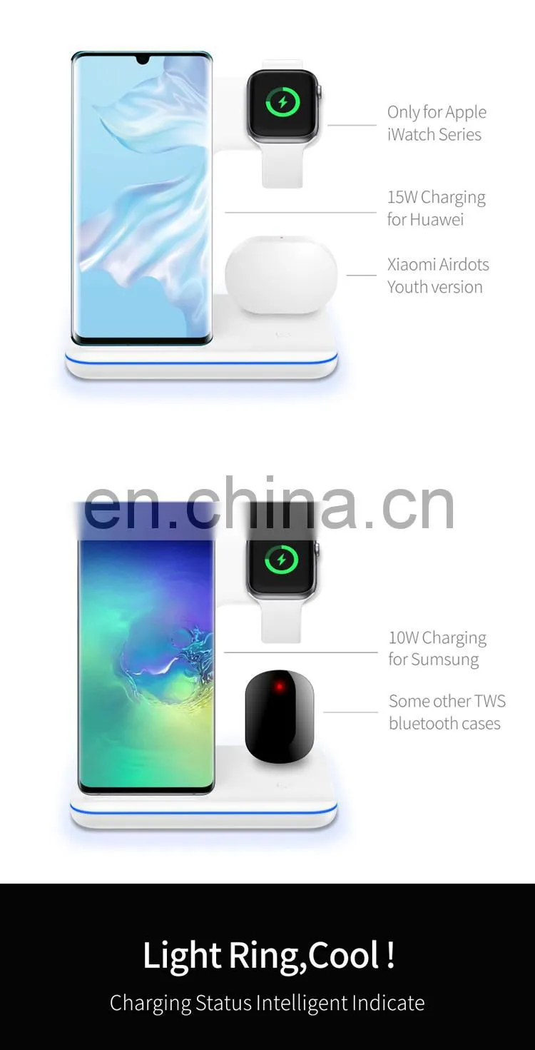 Wireless Charging New Arrivals 2020 For Apple Watch Charger Earphones Mobile Phone Holder Charger 3 In 1