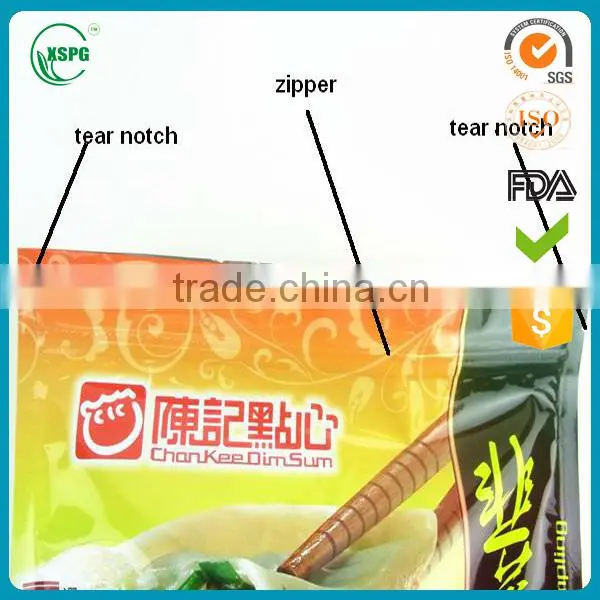 Wholesale printing custom food grade zip lock bag
