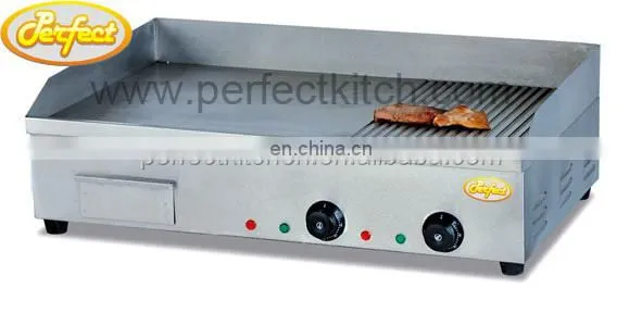 820 Stainless Steel Electric Flat Griddle with two Thermostat