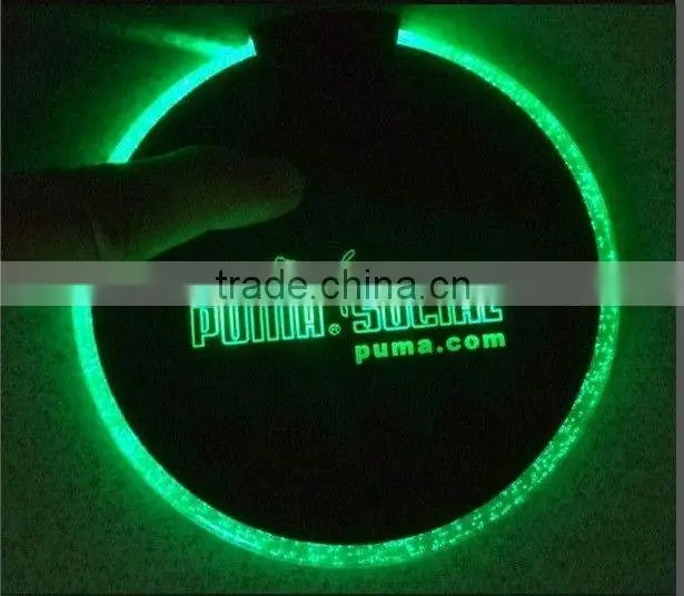 Promotion oem led flashing coaster