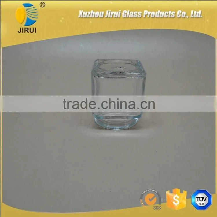 40ml Popular Square Shape Clear Glass Wishing Bottle