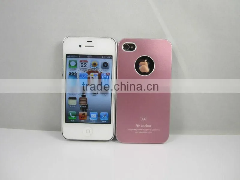 2013 New metal aluminum case for iphone 4 air jacket case for iphone 4 with wholesale price