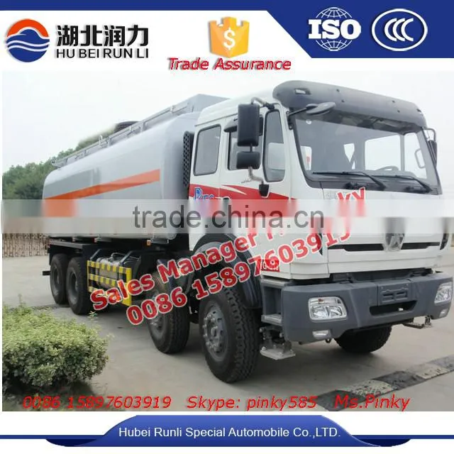 8x4 Baotou Beiben Refueling Diesel Tanker Truck 25cbm to 30cube meter Fuel Tank Trucks For Sales