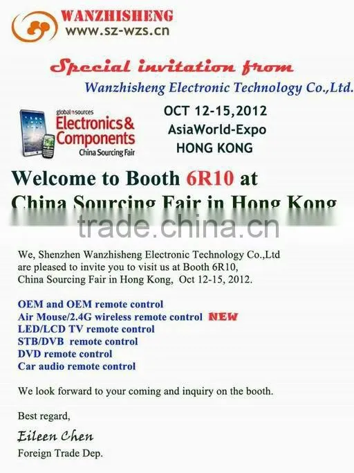 Six-axis Gyro- Sensor 2.4G remote control for Android system, PC, Smart TV