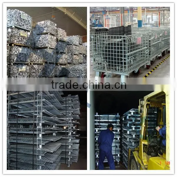 Industry foldable storage metal wire mesh container