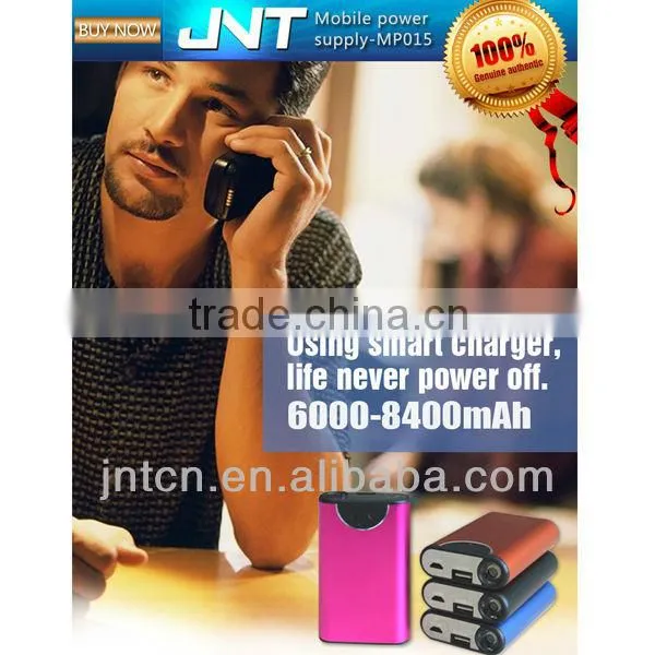 5400/6000/6600/7800/8400mAh protable rechargeable OEM power bank charger for Andriod phones MP015