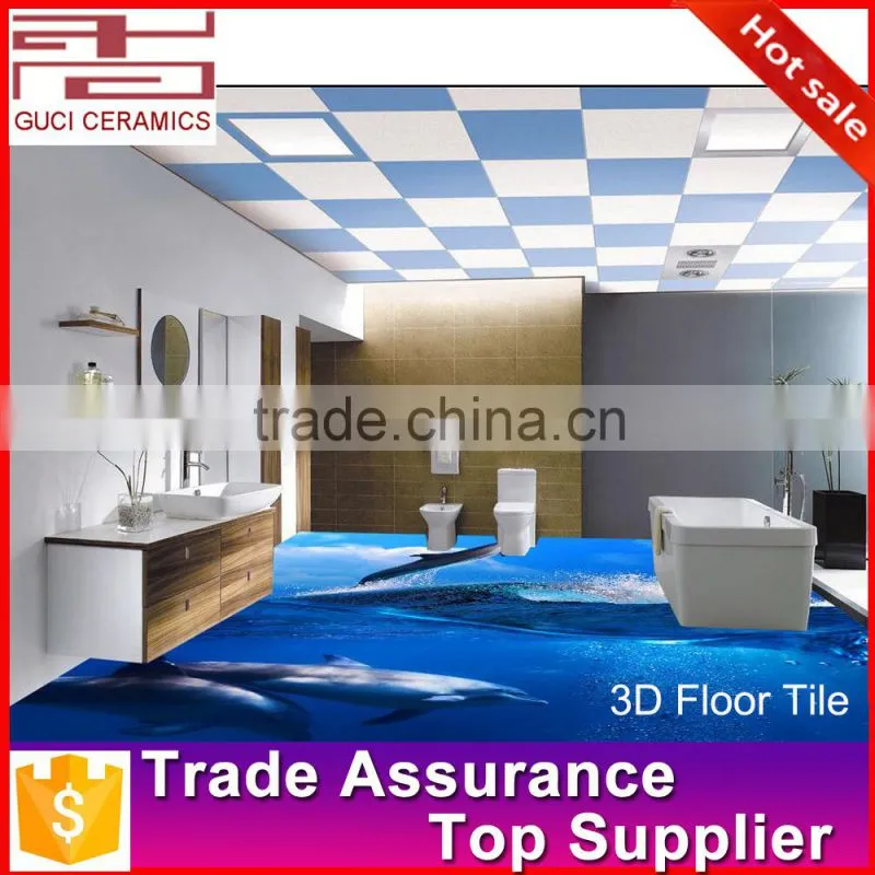 3d flooring for digital 3d inkject picture bathroom tile ceramic 3d floor tile