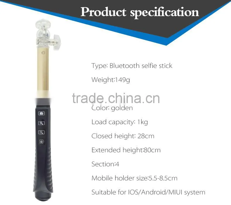 Most popular photo taking monopod with bluetooth