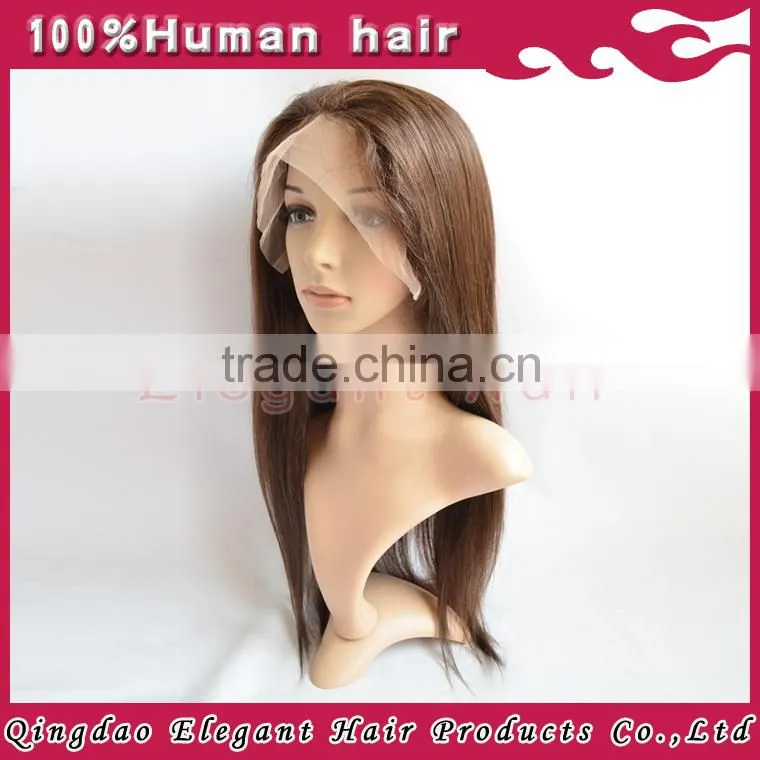 2015 New Products100% human hair brazilian hair glueless full lace human hair wig baby hair