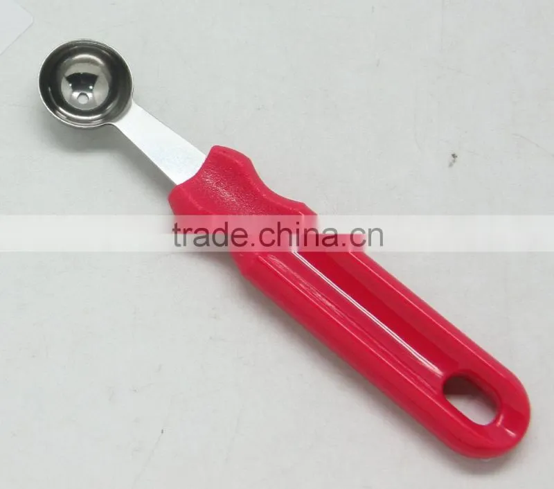 PLASTIC PS + STAINLESS STEEL SMALL DESSERT SPOON FOR CAKE