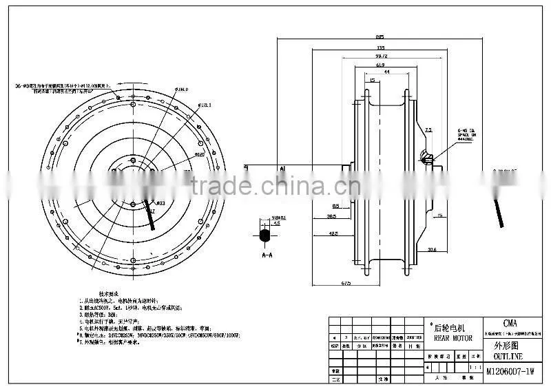 Hot sale! Mac upgrade hub motor 1000w , new design 2016