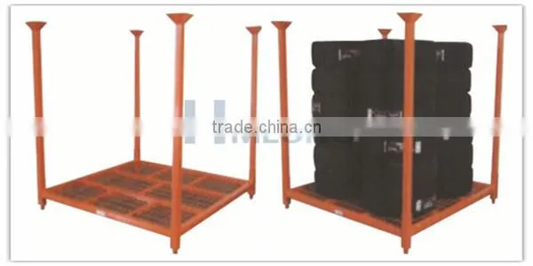 Powder coating stackable portable BTR tire rack