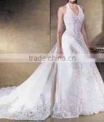 new white black lace wedding dress