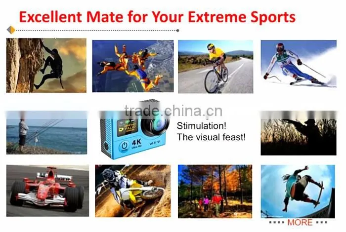 Original H3R 4K Action Camera + Wifi +2 Inch Sport DV Full HD 1080P