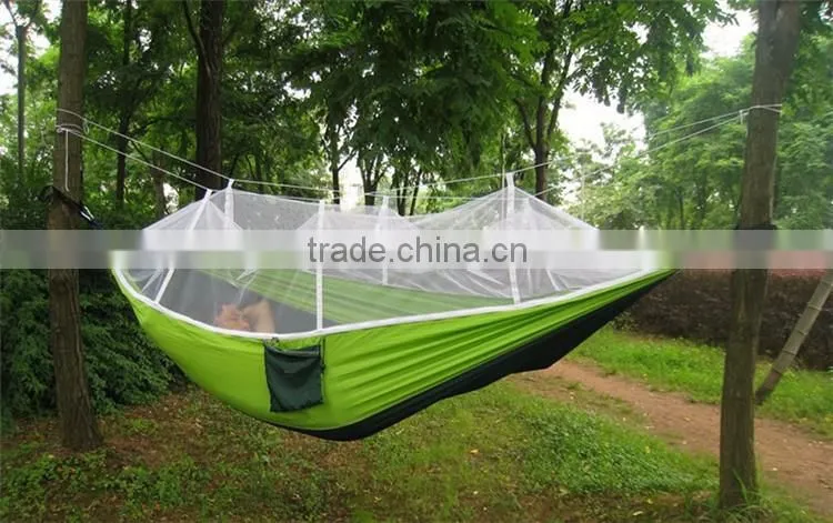 Ultralight Travel Portable Camping Hanging Bed Fabric For Hammock Swing With Mosquito Net