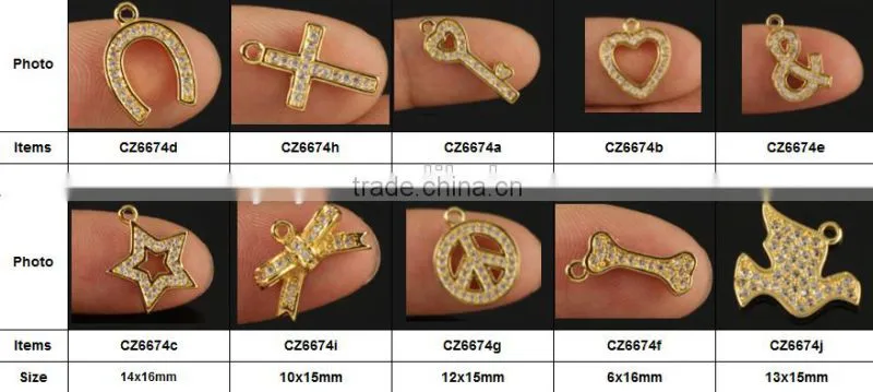 CZ6626 mirco cz pave bracelet flower charm connector,charms for bracelet making