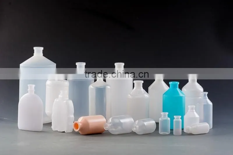 PP HDPE plastic vials for injection with rubber stopper hot sale