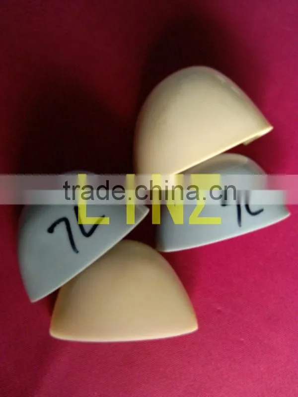 Plastic safety toe caps for rubber boots