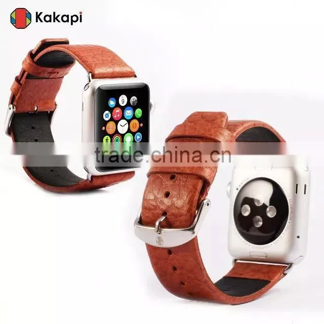 for Apple Watch leather band with adapter ,Genuine leather band strap for 42mm MT-3909