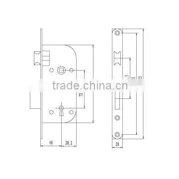 Made In Shanghai High Quality Protection Security Furniture Door Door Lock