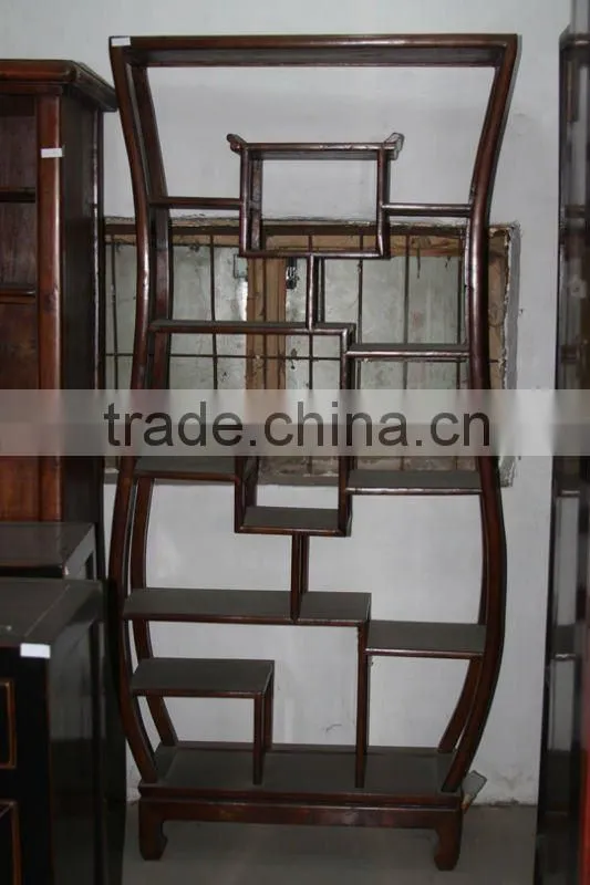 Chinese antique round bookshelf