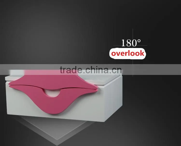 high quality wooden jewelry kiss sexy pink creation gift saving wooden box with pull grid varning custom logo